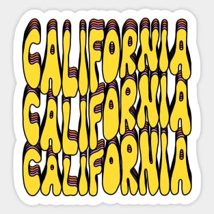 California Rainbow Sticker